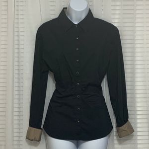 Black/Tan NY&Co dress shirt